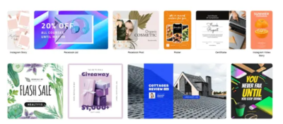 Crello has more than 30 different formats